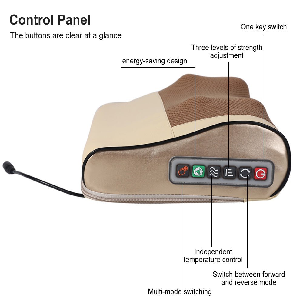 وسادة تدليك العنق مع الوظائف المتعددة - Makfool